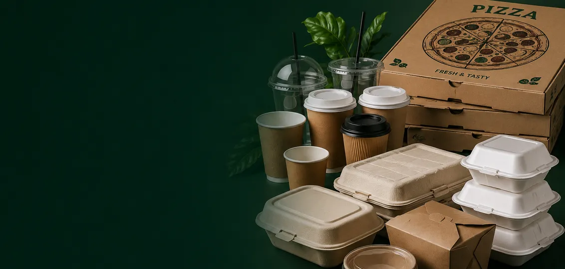 Gastro-Verpackungen auf Lager