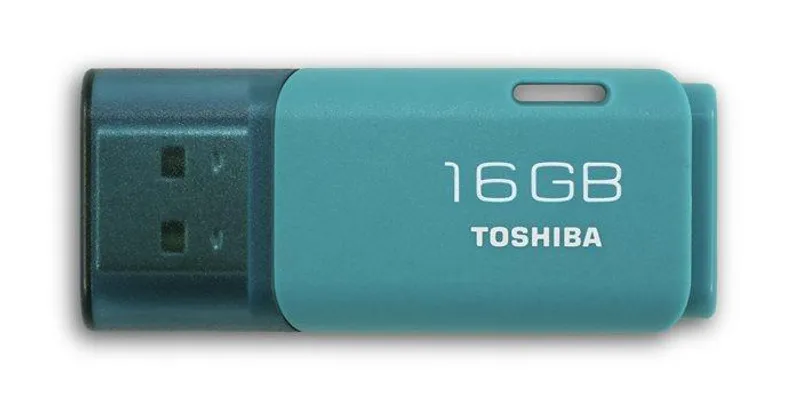 Hauptbild des Produkts 16GB USB flash disk "HAYABUSA", tyrkysová, USB 2.0, 18/5MB/sec, TOSHIBA