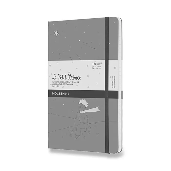 Hauptbild des Produkts 18měsíční diář Moleskine 2021-22 Le Petit Prince - tvrdé desky L, týdenní, zelený