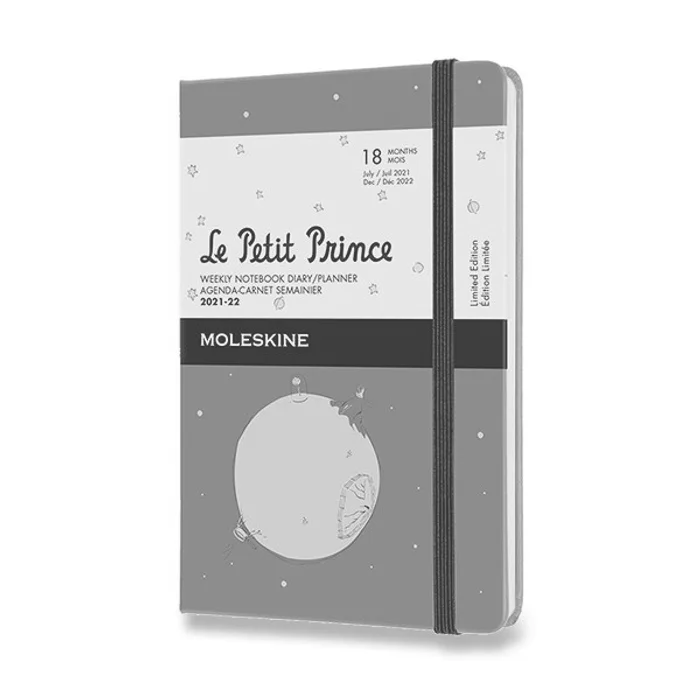 Hauptbild des Produkts 18měsíční diář Moleskine 2021-22 Le Petit Prince - tvrdé desky S, týdenní, šedý