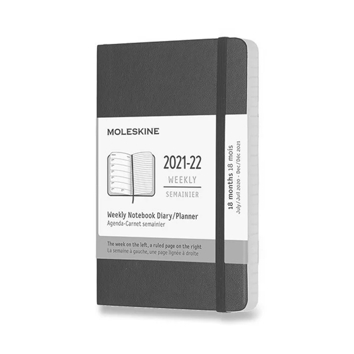 Hauptbild des Produkts 18měsíční diář Moleskine 2021-22 - měkké desky černý