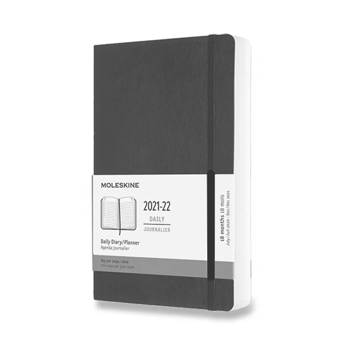 Hauptbild des Produkts 18měsíční diář Moleskine 2021-22 - měkké desky černý