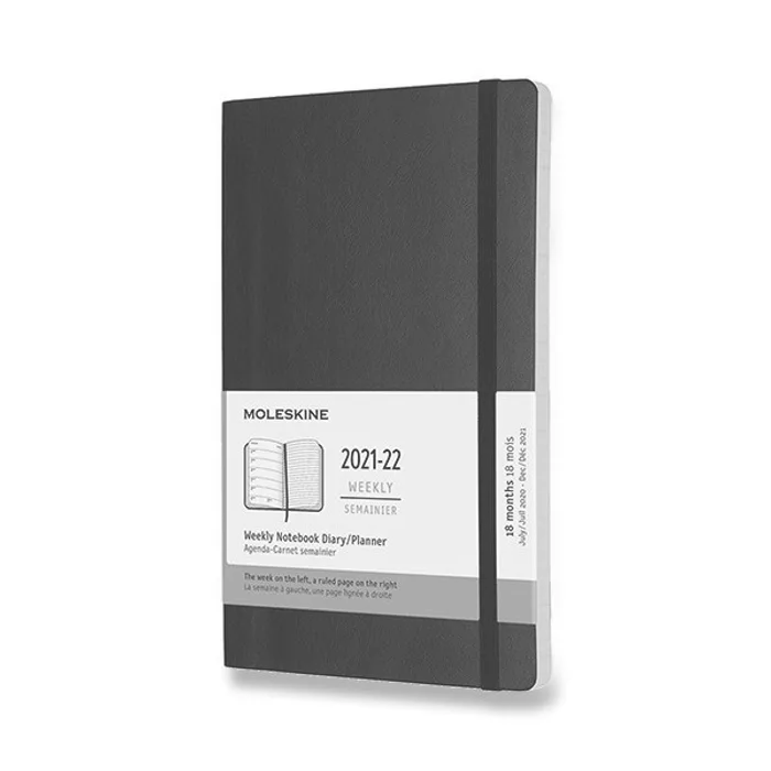 Hauptbild des Produkts 18měsíční diář Moleskine 2021-22 - měkké desky černý