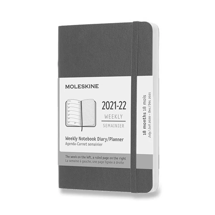 Hauptbild des Produkts 18měsíční diář Moleskine 2021-22 - měkké desky modrý