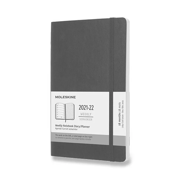 Hauptbild des Produkts 18měsíční diář Moleskine 2021-22 - měkké desky modrý