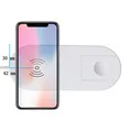 Weiteres Produktbild 2in1 kabellos Ladegerät, für Handy und Apple Watch, weiss, 5V, 10W, Qi