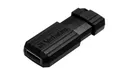 32 GB USB Flash 2.0, 11/8 MB/Sek., Nadelstreifen, VERBATIM, schwarz