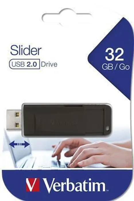 Hauptbild des Produkts 32GB USB Flash 2.0 "Slider", VERBATIM, černý
