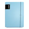 3-fach Laminatdielen mit Gummi PASTELINI blau