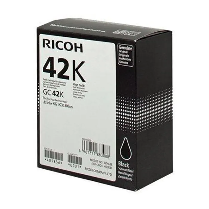 Hauptbild des Produkts 405836 gelová cartridge pror SG K3100DN tiskárnu, RICOH Typ GC41KH černá, 10tis.stran