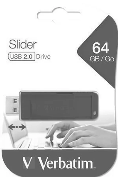 Hauptbild des Produkts 64GB USB Flash 2.0 "Slider", VERBATIM, černý