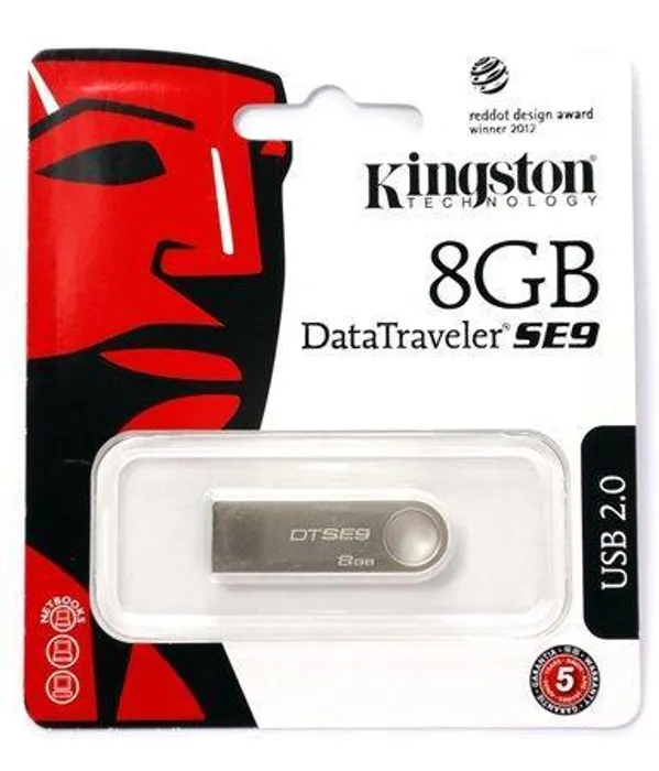 Hauptbild des Produkts 8GB USB Flash 2.0, 10/5MB/sec, Kingston "DT SE9"