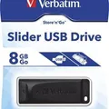 Weiteres Produktbild 8GB USB Flash 2.0 „Slider“, VERBATIM, schwarz