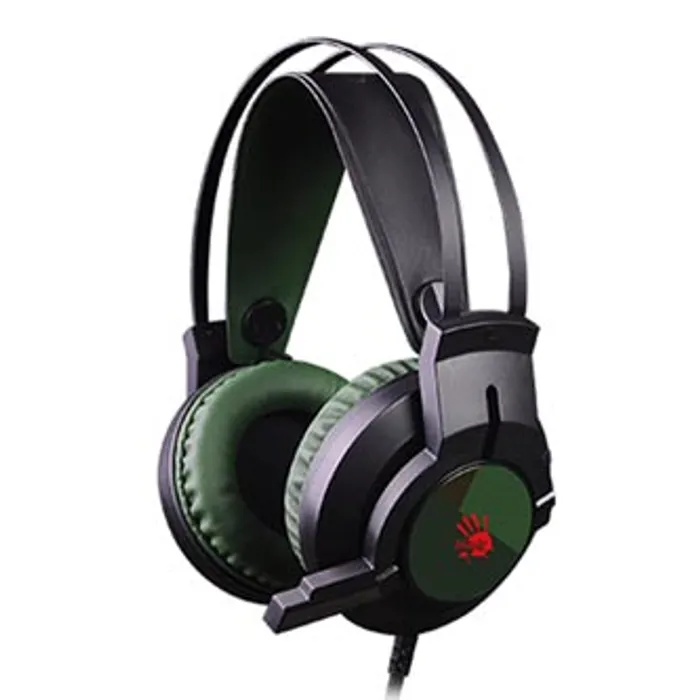 Hauptbild des Produkts A4tech Bloody J437, sluchátka s mikrofonem, ovládání hlasitosti, zelená, 7.1 surround (vi