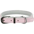Weiteres Produktbild Active Comfort Lederhalsband mit Steinen - rosa S: 23-28 cm/15 mm