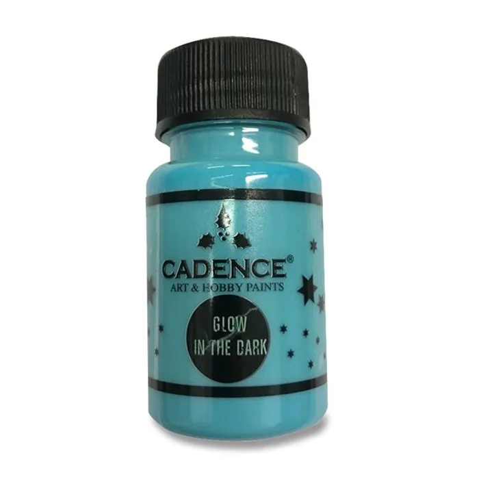 Hauptbild des Produkts Akrylové barvy Cadence Premium 50 ml, svítící ve tmě, modrá