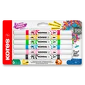 Kores Kreative Marker Acrylmarker - Set mit 6 Farben