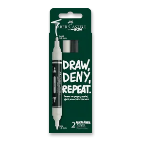 Acrylmarker Faber-Castell Multimark Black&White [2 Stk.]