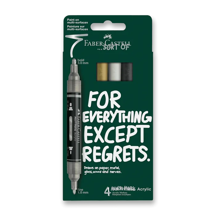 Hauptbild des Produkts Akrylový popisovač Faber-Castell Multimark Classics [4 ks]