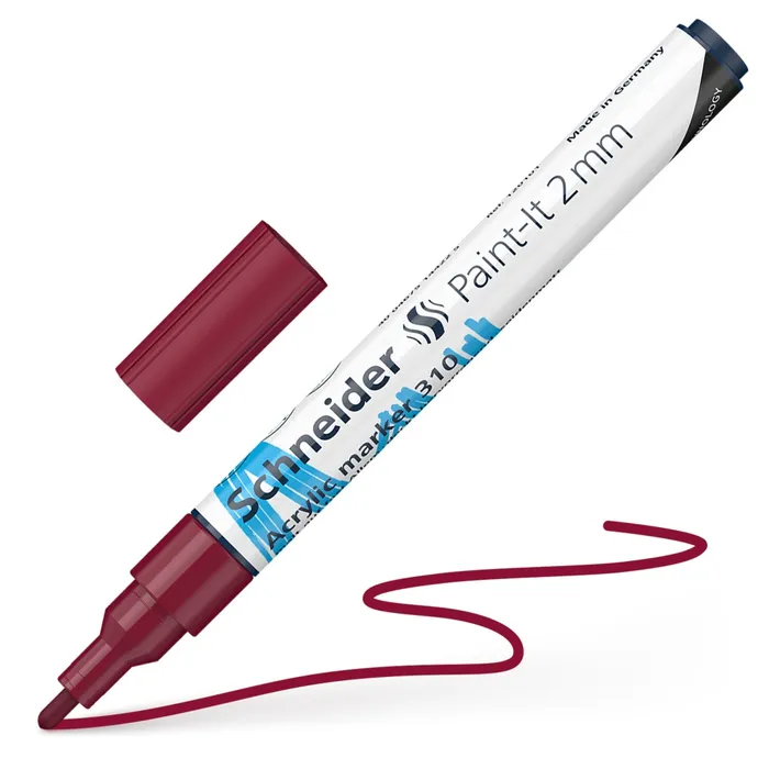Hauptbild des Produkts Akrylový popisovač Schneider Paint-It 310 vínová