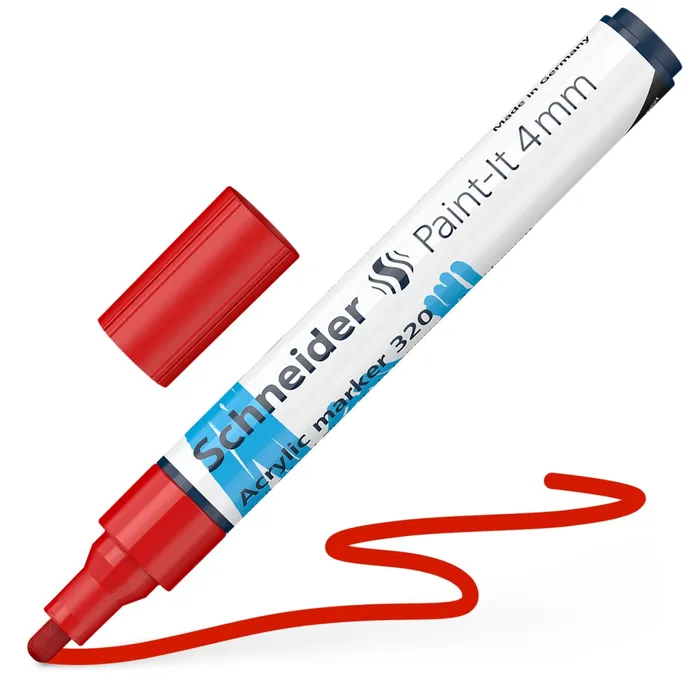 Hauptbild des Produkts Akrylový popisovač Schneider Paint-It 320 červená