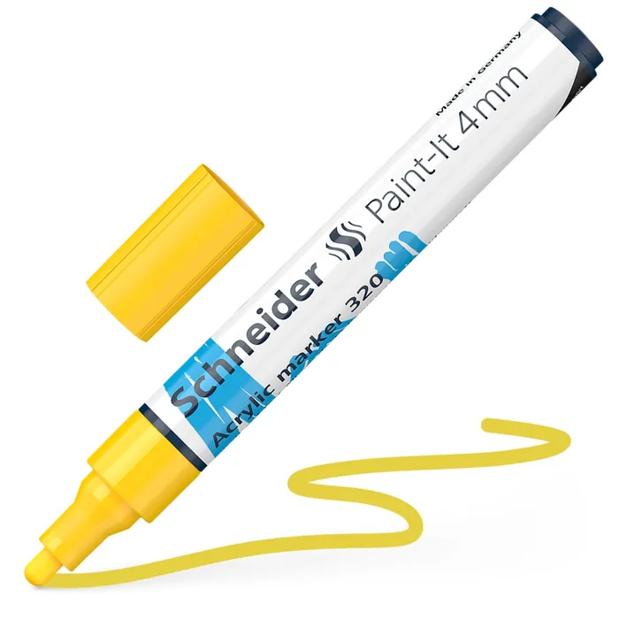 Hauptbild des Produkts Akrylový popisovač Schneider Paint-It 320 žlutá