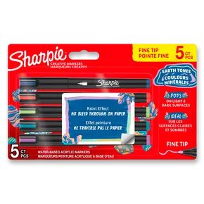 Sharpie Acrylmarker Bullet Fine Erdtöne [5 Stück]