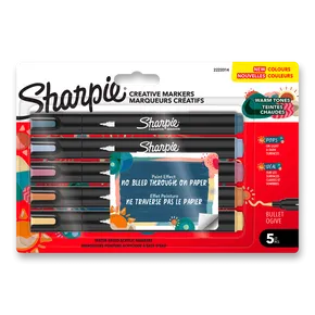 Sharpie Acrylmarker Bullet Fine Warme Farbtöne [5 Stück]