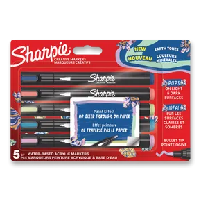 Sharpie Acrylic Marker Bullet – Set mit 5 Farben