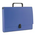 Aktentasche für Dokumente, mit Griff, blau, A4, PP/Karton, DONAU
