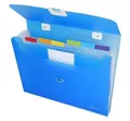 Aktentasche für Akten "Omega", blau, A4, 7 Teile, PP, PANTA PLAST