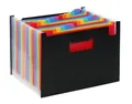 Aktentasche mit Fächern Rainbow Class, 25-teilig, schwarz, PP, VIQUEL