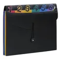 Weiteres Produktbild Rucksack mit Fächern „Rainbow Class“, 6-teilig, mit Sichtfenster, schwarz, PP, VIQUEL