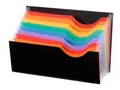 Schulranzen mit Fächern „Rainbow Class“, 9 Teile, schwarz, PP, VIQUEL