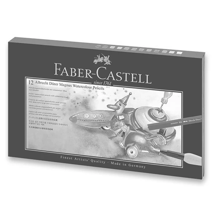 Hauptbild des Produkts Akvarelové pastelky Faber-Castell Albrecht Dürer Magnus dárková krabička, 12 barev