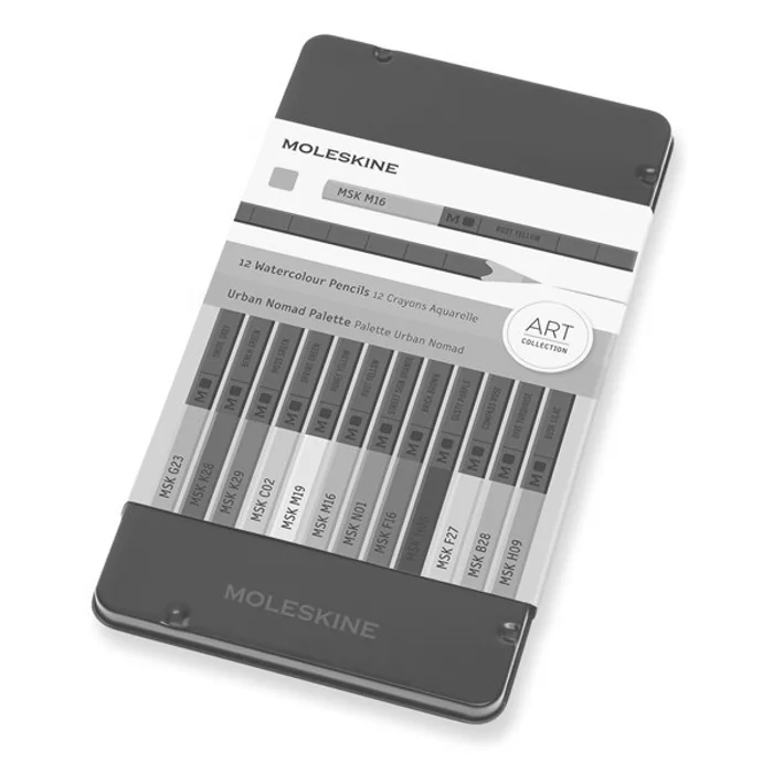 Hauptbild des Produkts Akvarelové pastelky Moleskine - kovový box pastelové, 12 ks