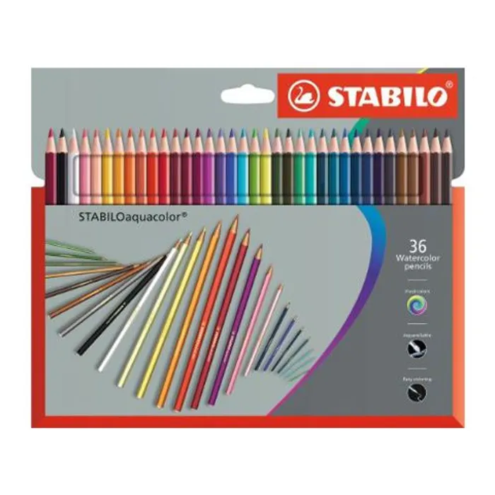Hauptbild des Produkts Akvarelové pastelky STABILOaquacolor - 36 ks sada
