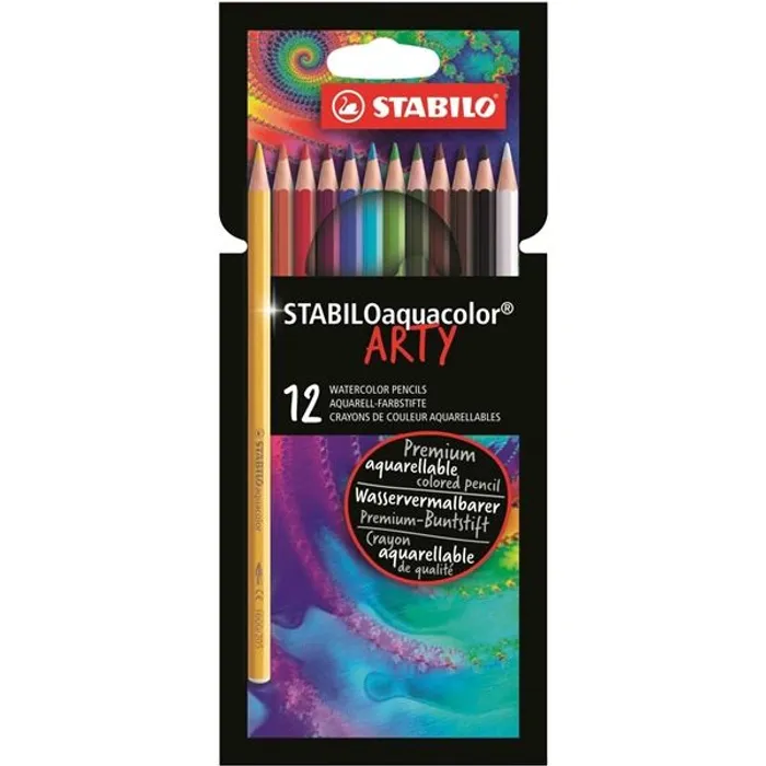 Hauptbild des Produkts Akvarelové pastelky STABILOaquacolor ARTY - sada 12 barev