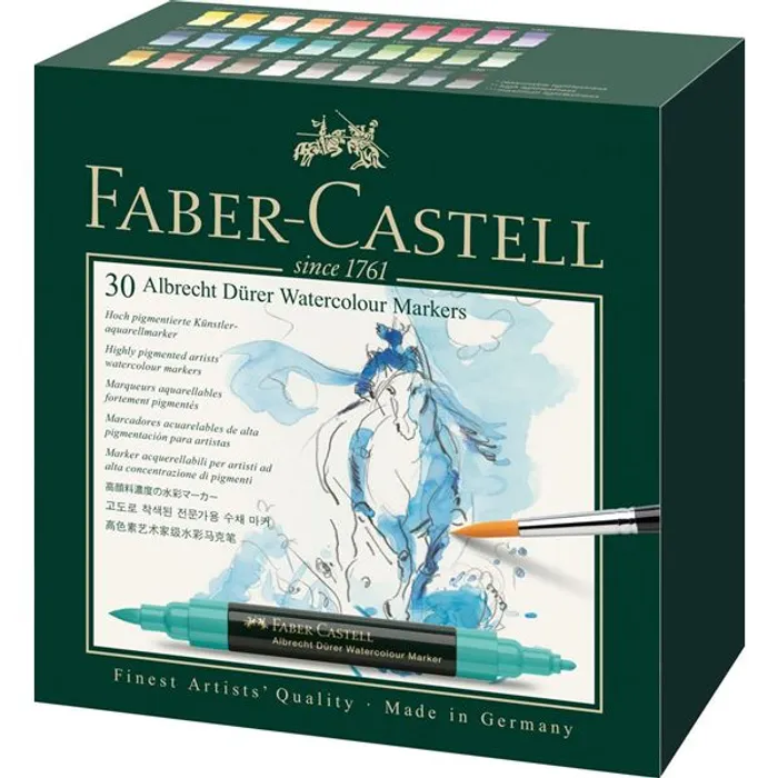 Hauptbild des Produkts Akvarelové popisovače Albrecht Dürer, pap.krabička 30 ks Faber Castell 160330