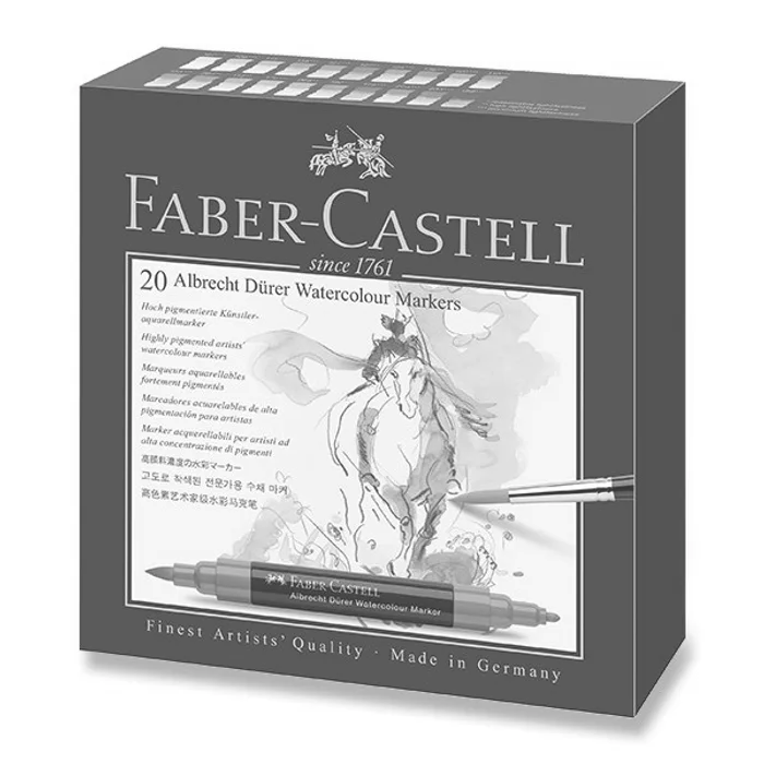 Hauptbild des Produkts Akvarelové popisovače Faber-Castell 160320 Albrecht Dürer 20 barev