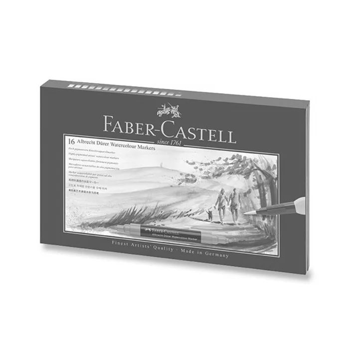 Hauptbild des Produkts Akvarelové popisovače Faber-Castell Albrecht Dürer 16 barev