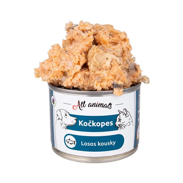 Hauptbild des Produkts ALL ANIMALS konzerva KOČKOPES losos kousky, 200 g