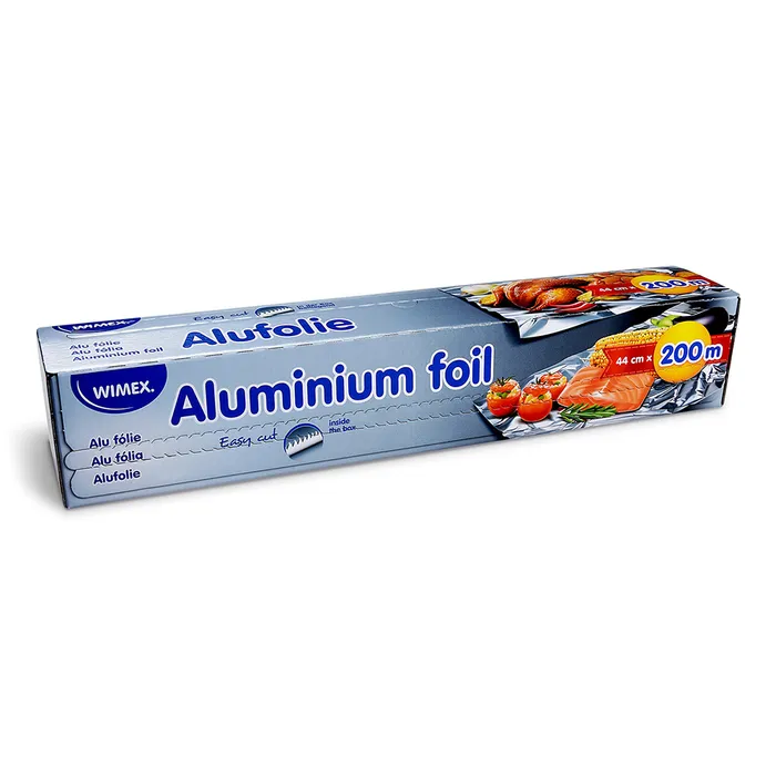Hauptbild des Produkts Alu fólie 11µm 44cm x 200m v řezacím boxu [1 ks]