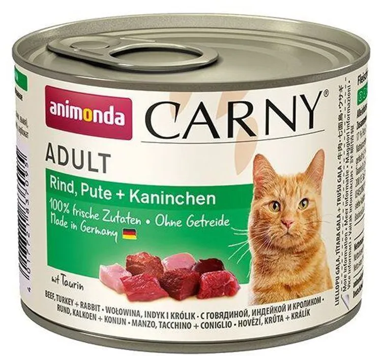 Hauptbild des Produkts ANIMONDA konzerva CARNY Adult - hovězí, krůta, králík 200g