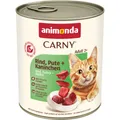 ANIMONDA Dosenfutter CARNY Adult - Rind, Truthahn, Kaninchen 800g