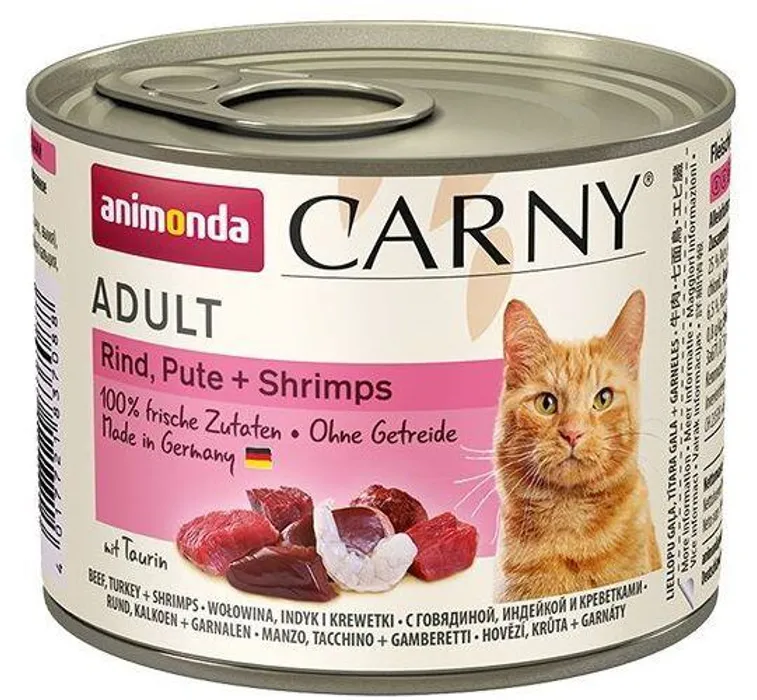 Hauptbild des Produkts ANIMONDA konzerva CARNY Adult - hovězí, krůta, ráčci 200g