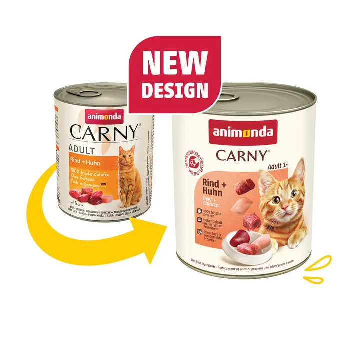 Hauptbild des Produkts ANIMONDA konzerva CARNY Adult - hovězí, kuřecí 800g