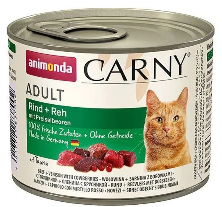 Hauptbild des Produkts ANIMONDA konzerva CARNY Adult - hovězí,srnčí,brusinky 200g