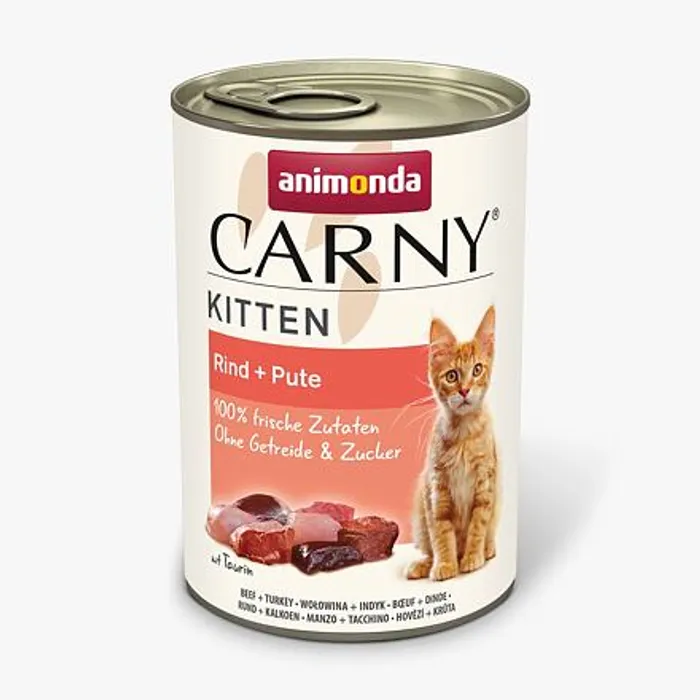 Hauptbild des Produkts ANIMONDA konzerva CARNY Kitten - hovězí + krůta 400g