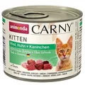ANIMONDA Dosenfutter CARNY Kitten - Rind, Huhn + Kaninchen 200g